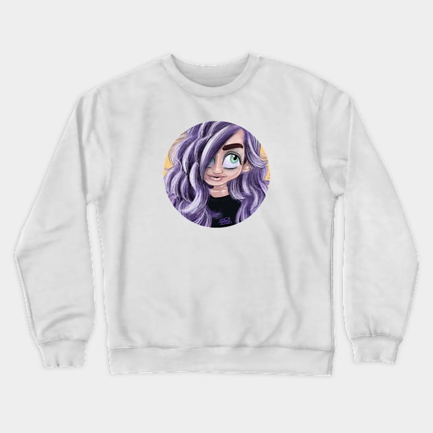 Purple Girl Crewneck Sweatshirt by Schink